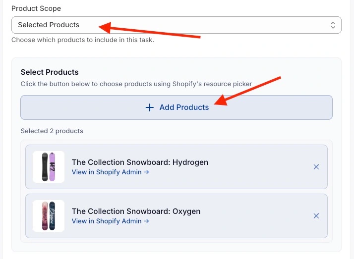 Syncor Alt bulk generation page showing Preferences and Scope section and Autosave switch
